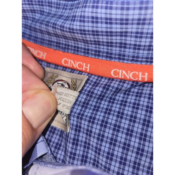 Cinch Mens Long Sleeve Plaid Button-Down Shirt XL  Western - Picture 6 of 8